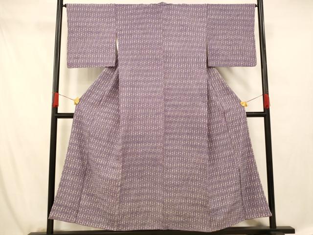 平和屋着物■上質な小紋　流水文　竹　正絹　逸品　AABF8485fw
