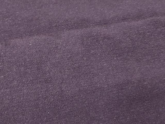 平和屋着物■上質な紬　深紫色　正絹　逸品　AABF8490fw