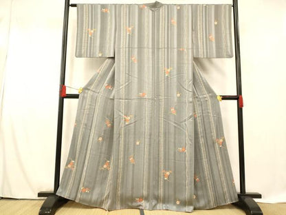 平和屋着物■訪問着　枝花間道　金彩　正絹　逸品　AABF8491fw