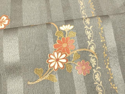平和屋着物■訪問着　枝花間道　金彩　正絹　逸品　AABF8491fw