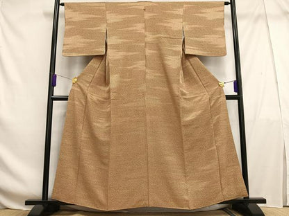 平和屋着物■上質な小紋 霞文 暈し染め 正絹 逸品 AABF8521oa