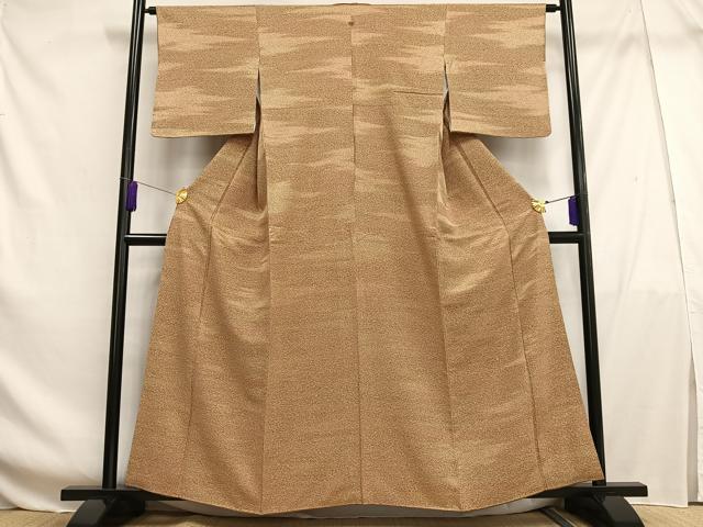 平和屋着物■上質な小紋 霞文 暈し染め 正絹 逸品 AABF8521oa
