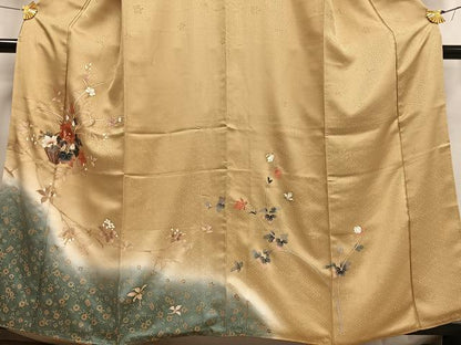 平和屋着物■訪問着 飾花文 暈し染め 金彩 正絹 逸品 AABF8526oa