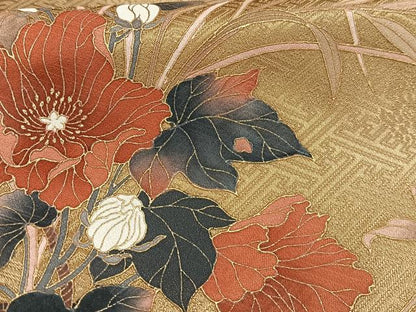 平和屋着物■訪問着 飾花文 暈し染め 金彩 正絹 逸品 AABF8526oa