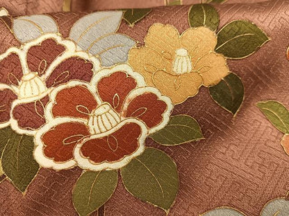平和屋着物■訪問着 枝花文 暈し染め 金彩 正絹 逸品 AABF8529oa