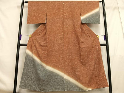 平和屋着物■江戸小紋 訪問着 間瀬国三郎 霞文 暈し染め 正絹 逸品 AABF8531oa