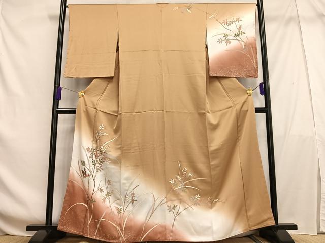 平和屋着物■訪問着 南天文 暈し染め 金銀彩 高島屋扱い 正絹 逸品 AABF8533oa
