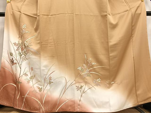 平和屋着物■訪問着 南天文 暈し染め 金銀彩 高島屋扱い 正絹 逸品 AABF8533oa