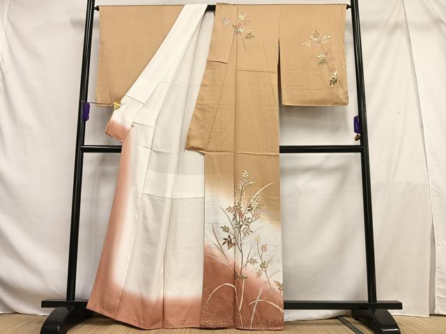平和屋着物■訪問着 南天文 暈し染め 金銀彩 高島屋扱い 正絹 逸品 AABF8533oa