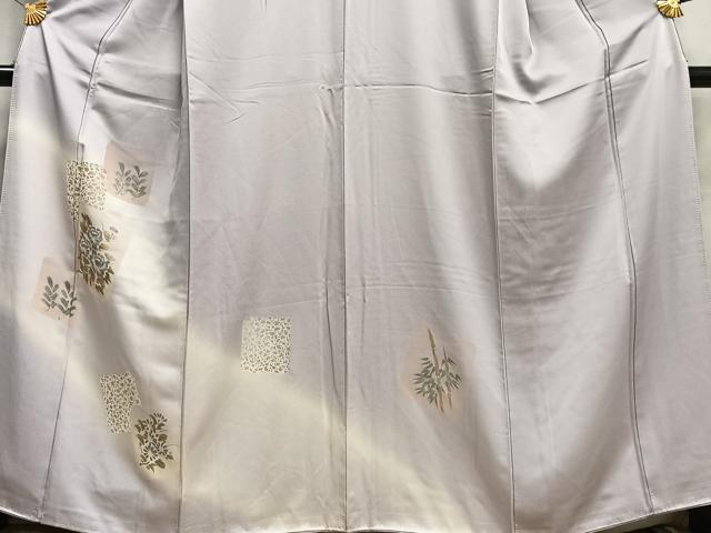 平和屋着物■訪問着 色紙草花文 暈し染め 金銀彩 正絹 逸品 AABF8548oa
