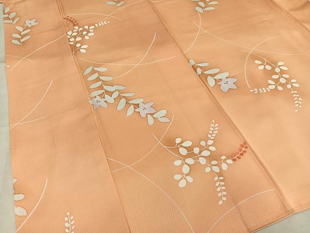 平和屋着物■上質な小紋 枝花文 正絹 逸品 AABF8550oa