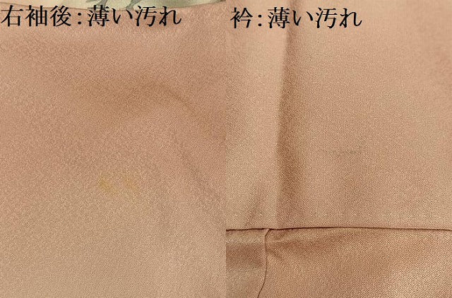 平和屋着物■訪問着 枝葉シルエット 暈し染め 正絹 逸品 AABF8551oa