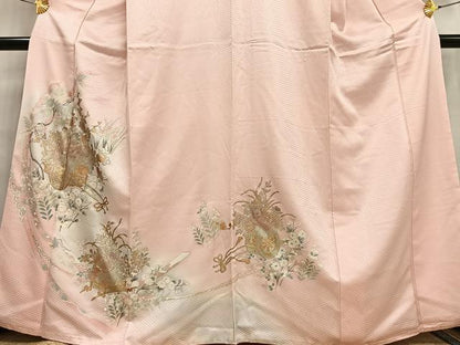 平和屋着物■訪問着 花車文 暈し染め 金銀彩 やまと誂製 正絹 逸品 AABF8575oa
