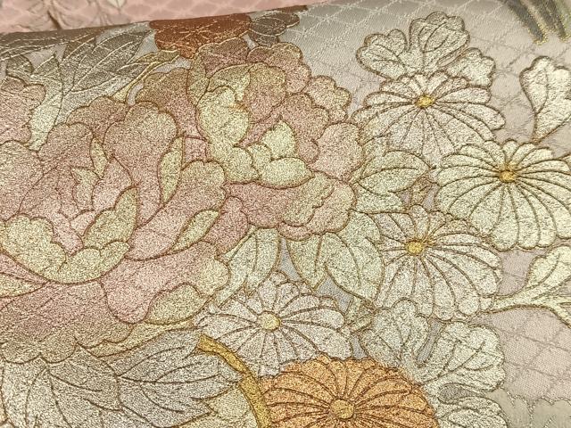 平和屋着物■訪問着 花車文 暈し染め 金銀彩 やまと誂製 正絹 逸品 AABF8575oa