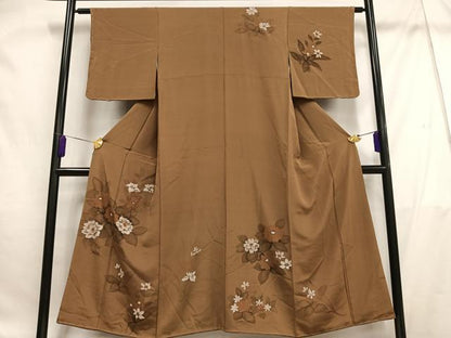 平和屋着物■訪問着 草花文 正絹 逸品 未使用 AABF8599oa
