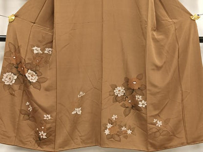平和屋着物■訪問着 草花文 正絹 逸品 未使用 AABF8599oa
