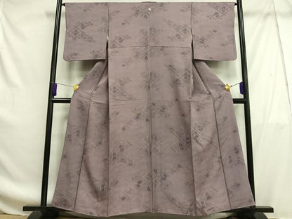 平和屋着物■上質な小紋 花菱文 正絹 逸品 AABF8623oa