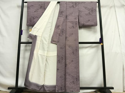 平和屋着物■上質な小紋 花菱文 正絹 逸品 AABF8623oa