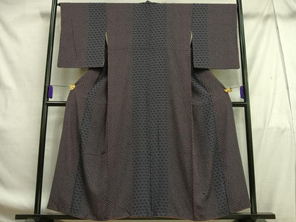 平和屋着物■上質な小紋　花間道　正絹　逸品　AABF8646oa