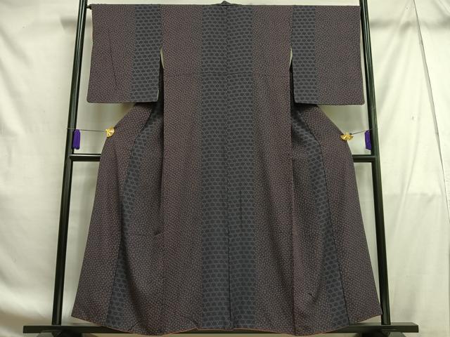 平和屋着物■上質な小紋　花間道　正絹　逸品　AABF8646oa