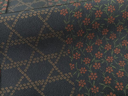 平和屋着物■上質な小紋　花間道　正絹　逸品　AABF8646oa