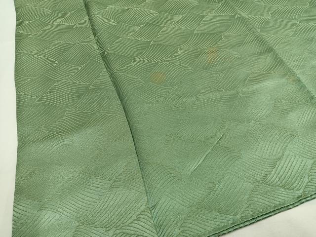 平和屋着物■上質な小紋 立波文 金糸 正絹 逸品 AABF8647oa