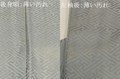 平和屋着物■訪問着 紗綾型地紋 暈し染め 正絹 逸品 AABF8649oa