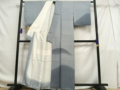 平和屋着物■訪問着 紗綾型地紋 暈し染め 正絹 逸品 AABF8649oa