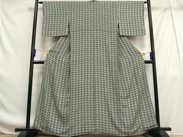 平和屋着物■上質な小紋 抽象文様 正絹 逸品 AABF8652oa