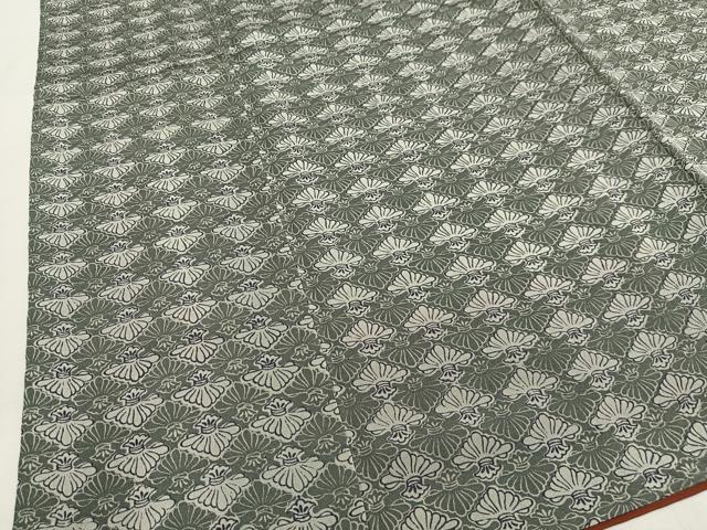 平和屋着物■上質な小紋 抽象文様 正絹 逸品 AABF8652oa