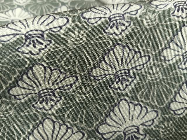 平和屋着物■上質な小紋 抽象文様 正絹 逸品 AABF8652oa
