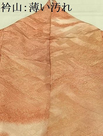 平和屋着物■上質な小紋 紗綾型文 暈し染め 正絹 逸品 AABF8654oa
