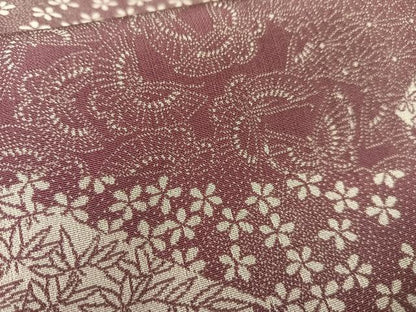 平和屋着物■上質な小紋 切り嵌め花蝶文 正絹 逸品 AABF8658oa