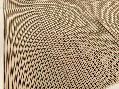 平和屋着物■上質な小紋　縞　正絹　逸品　AABF8662oa