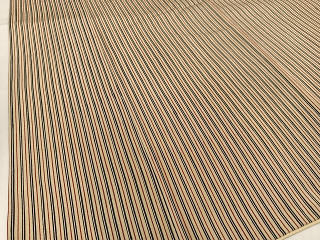 平和屋着物■上質な小紋　縞　正絹　逸品　AABF8662oa