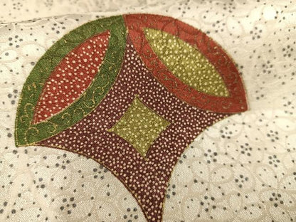 平和屋着物■上質な小紋　七宝文　金彩　正絹　逸品　AABF8663oa