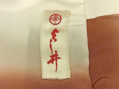 平和屋着物■上質な小紋　吉祥花文　鬼しぼ縮緬　正絹　逸品　AABF8676oa