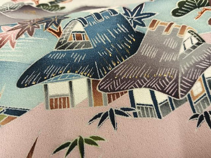 平和屋着物■色留訪問着 風景文 暈し染め 金彩 正絹 逸品 AABF8700oa