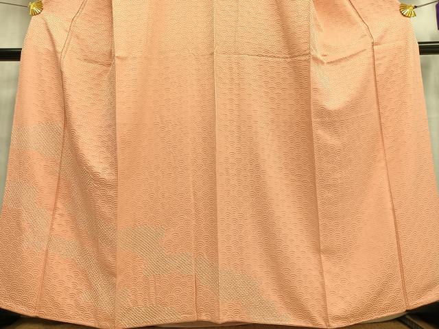 平和屋着物■訪問着 絞り 青海波地紋 正絹 逸品 AABF8701oa