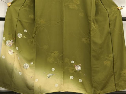 平和屋着物■訪問着 南天丸文 暈し染め 正絹 逸品 AABF8702oa