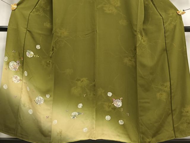 平和屋着物■訪問着 南天丸文 暈し染め 正絹 逸品 AABF8702oa