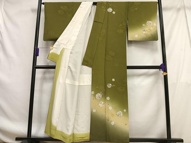 平和屋着物■訪問着 南天丸文 暈し染め 正絹 逸品 AABF8702oa