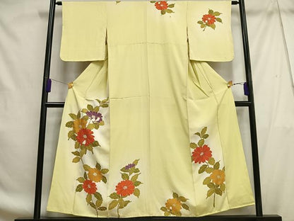 平和屋着物■訪問着 枝花文 暈し染め 金彩 正絹 逸品 AABF8703oa