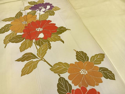 平和屋着物■訪問着 枝花文 暈し染め 金彩 正絹 逸品 AABF8703oa