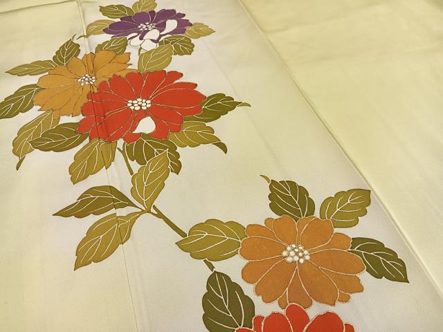 平和屋着物■訪問着 枝花文 暈し染め 金彩 正絹 逸品 AABF8703oa
