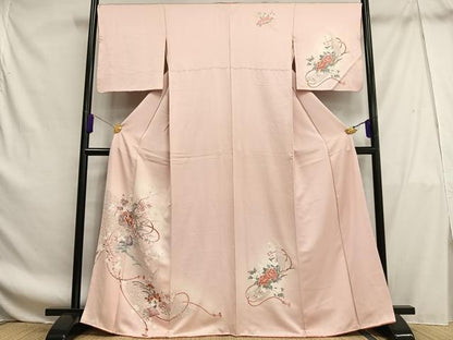 平和屋着物■訪問着　絵巻花文　暈し染め　金彩　正絹　逸品　AABF8709oa