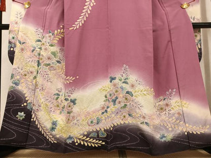 平和屋着物●豪華振袖　絞り　辻が花　暈し染め　正絹　逸品　AABF8722ph