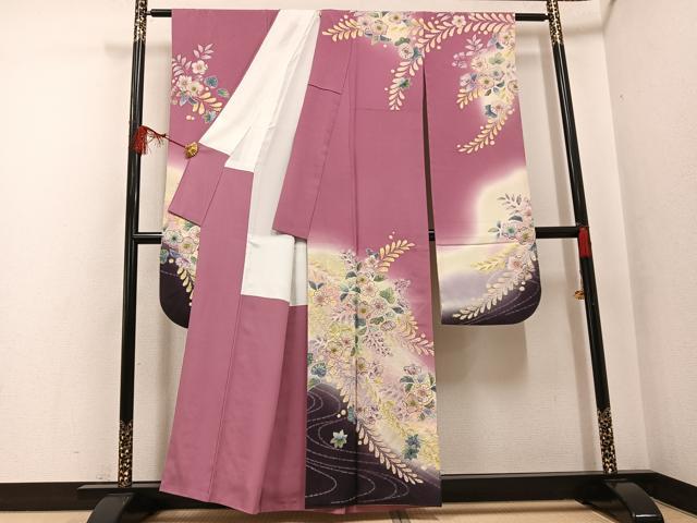 平和屋着物●豪華振袖　絞り　辻が花　暈し染め　正絹　逸品　AABF8722ph