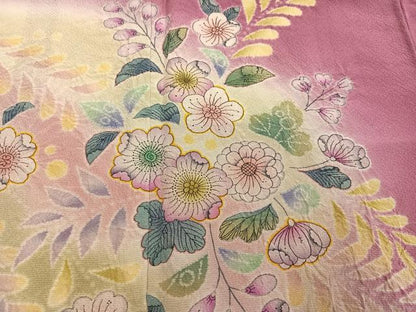 平和屋着物●豪華振袖　絞り　辻が花　暈し染め　正絹　逸品　AABF8722ph