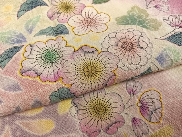 平和屋着物●豪華振袖　絞り　辻が花　暈し染め　正絹　逸品　AABF8722ph